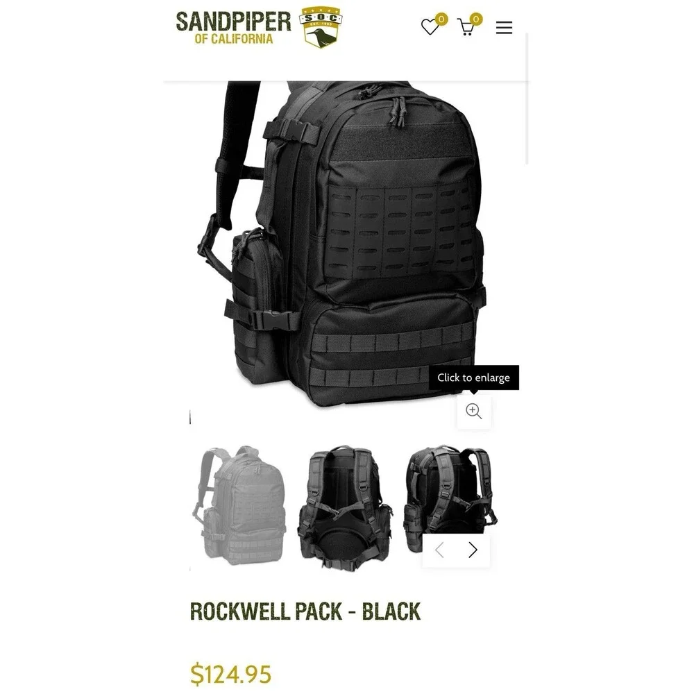 Sandpiper Tactical Rockwell Backpack 35 Liter Black